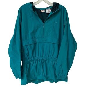 Vintage Nike Women's Blue Windbreaker